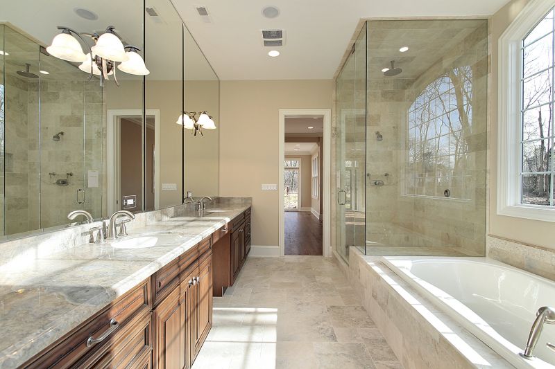Contemporary Bathroom with New Bathtub